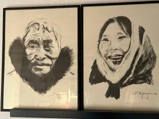 Tegning ag grønlændere