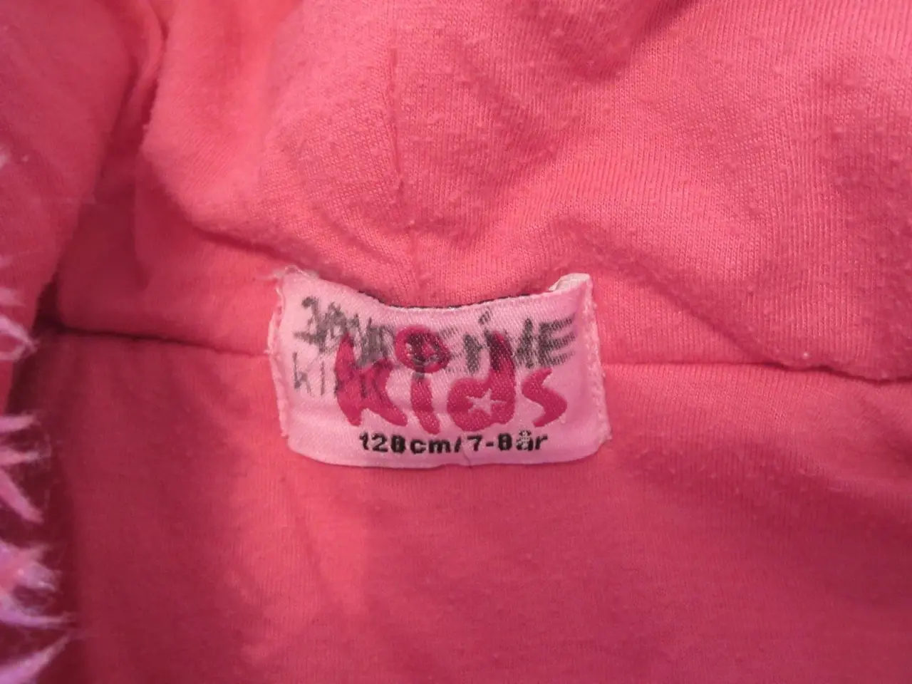 Billede 2 - Pink Fleece trøje jakke pige str. 128