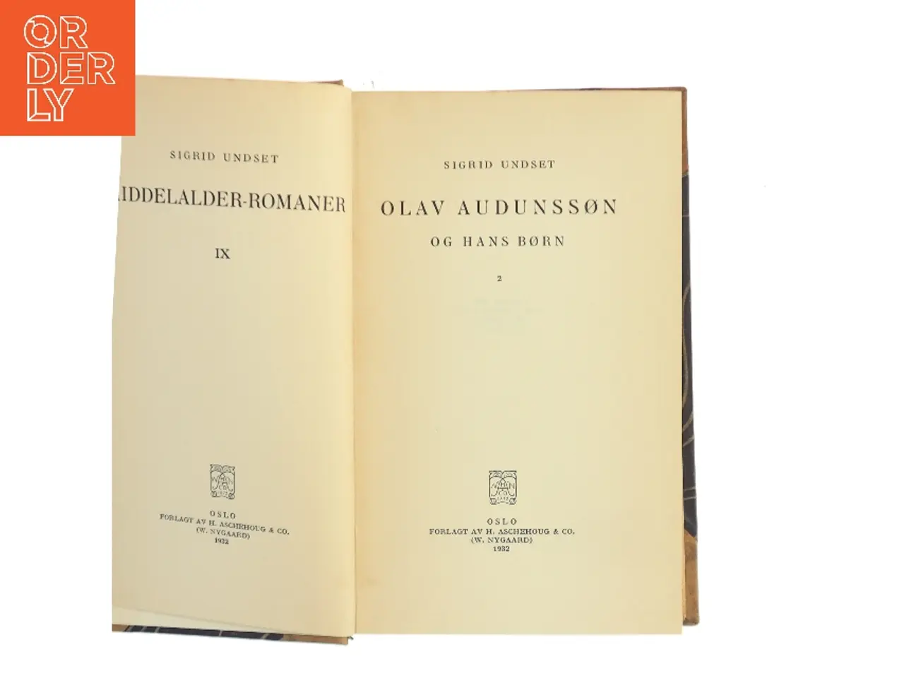 Billede 1 - Olav Audunssøn og hans børn af Sigrid Undset (Bog)