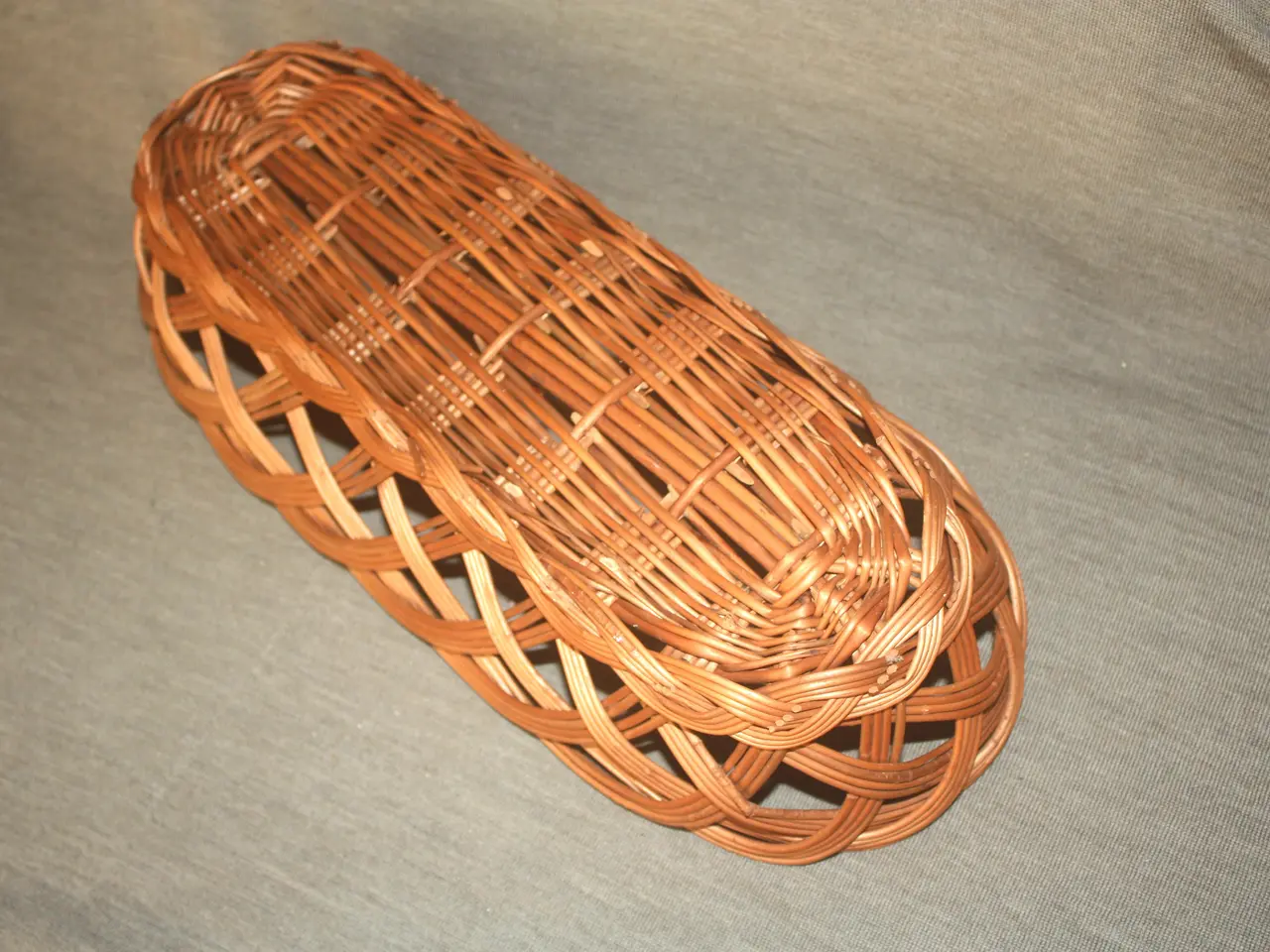Billede 4 - Flettet brødbakke / kurv 38,5 cm x 16 cm