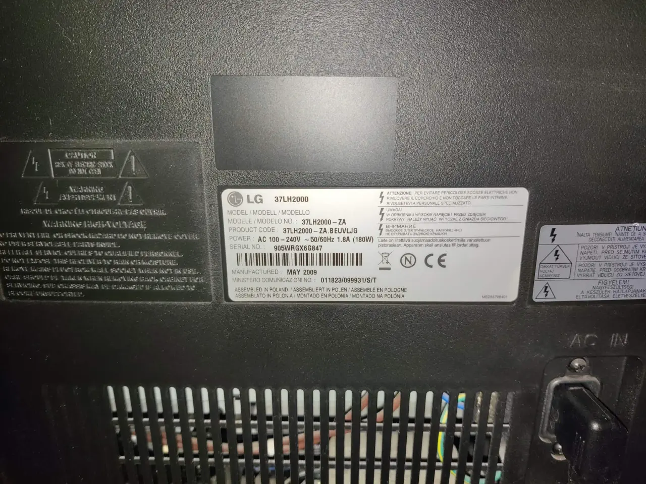 Billede 4 - Lg 37" tv
