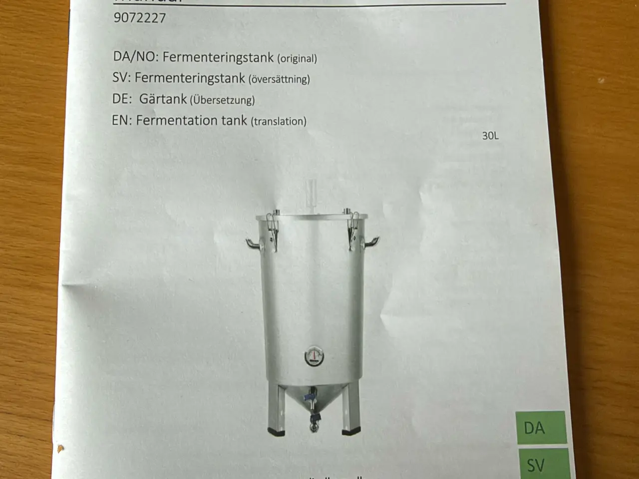 Billede 6 - 30l gæringstank til æblemost, cider/øl produktion