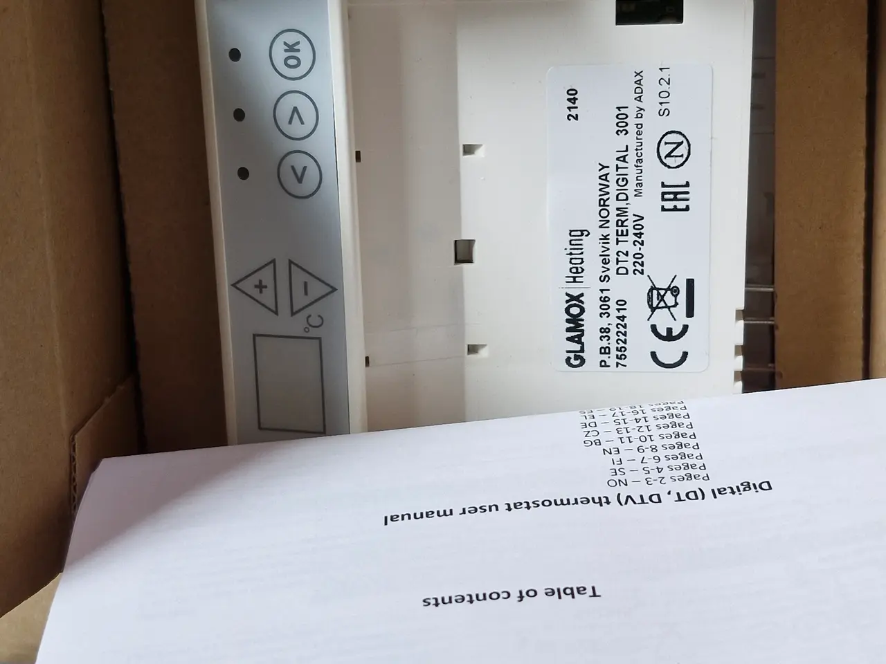 Billede 5 - Glamox elektronisk termostat 