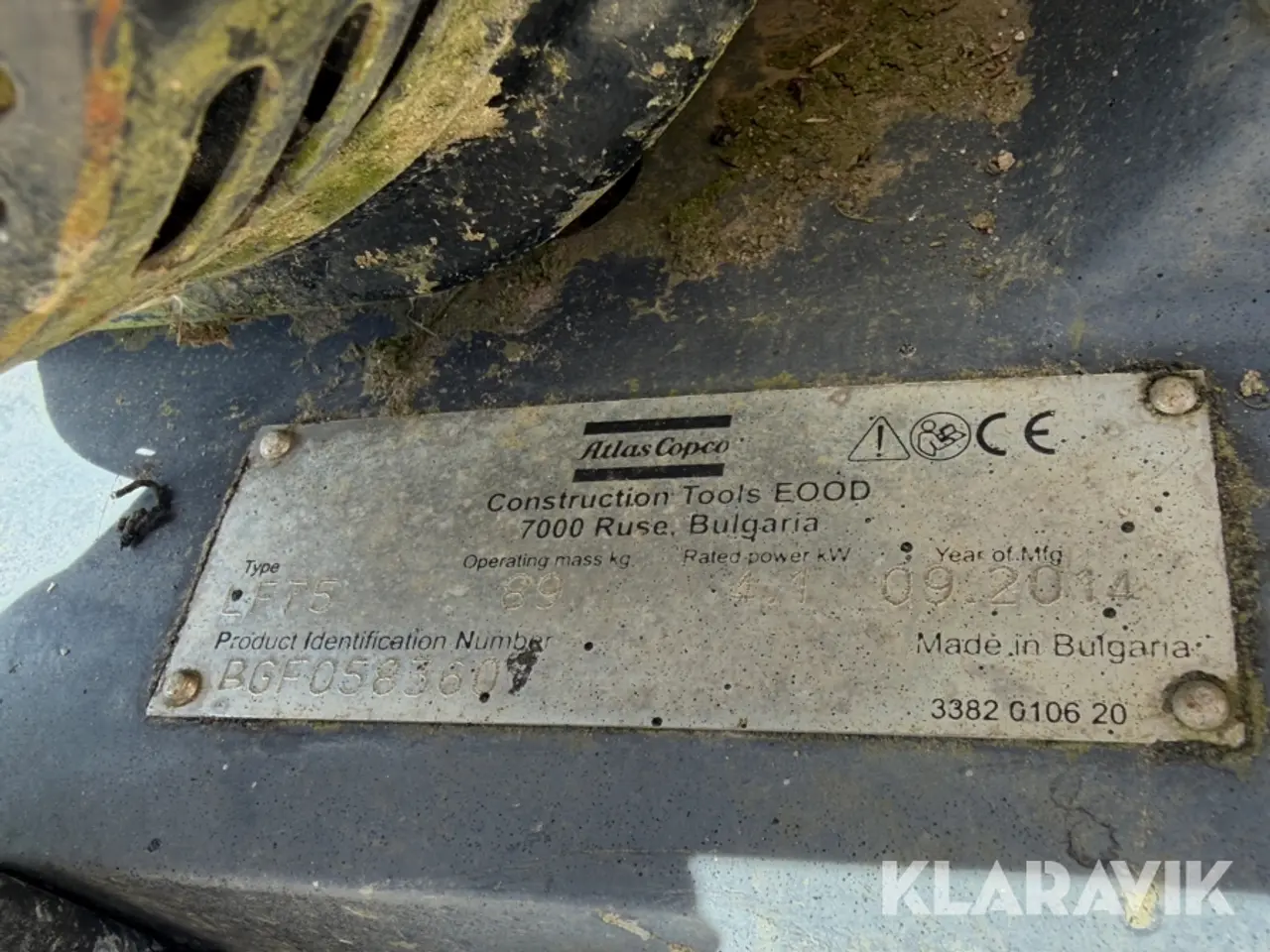 Billede 7 - Pladevibrator Atlas Copco LF 75