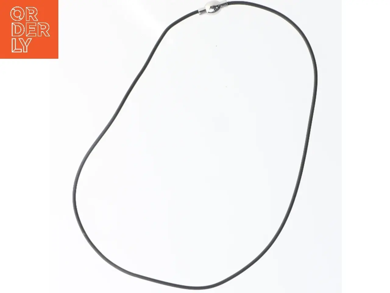 Billede 1 - Sort halskæde med magnetlukning (str. 45 cm)