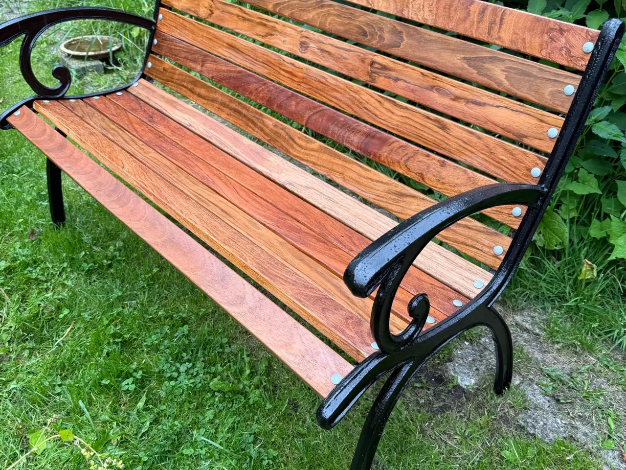 Billede 8 - Havebænk støbejernsbænk 