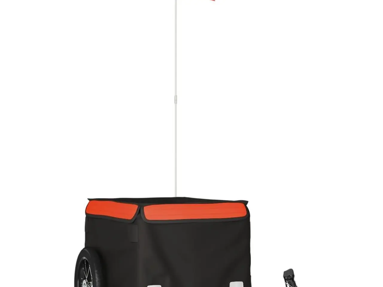 Billede 2 - Cykelanhænger 30 kg - jern, sort og orange