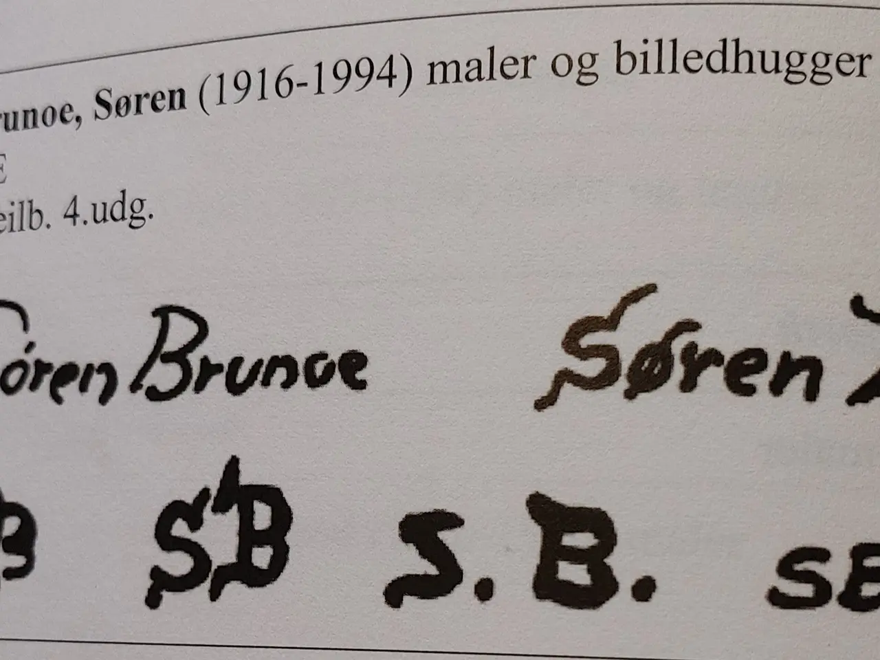 Billede 5 - SØREN BRUNOE -( 1916 - 1994 ) - oliemaleri