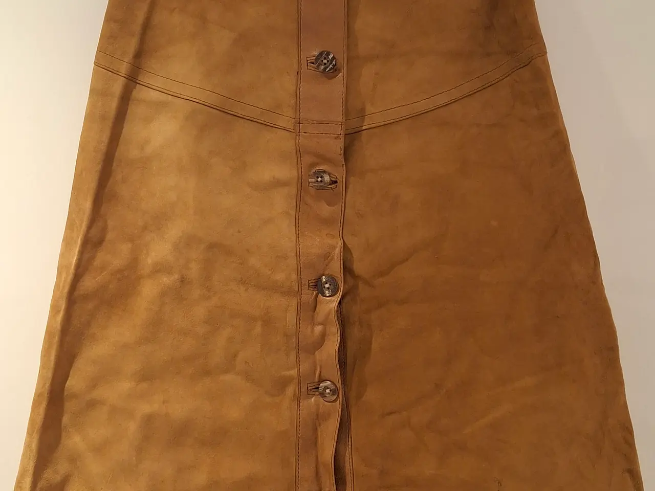 Billede 1 - Vintage ruskindsnederdel
