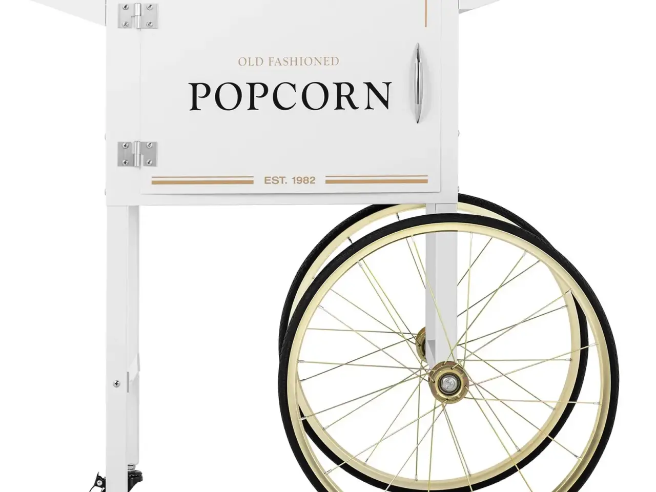Billede 5 -  Vogn til popcornmaskine – hvid og guld