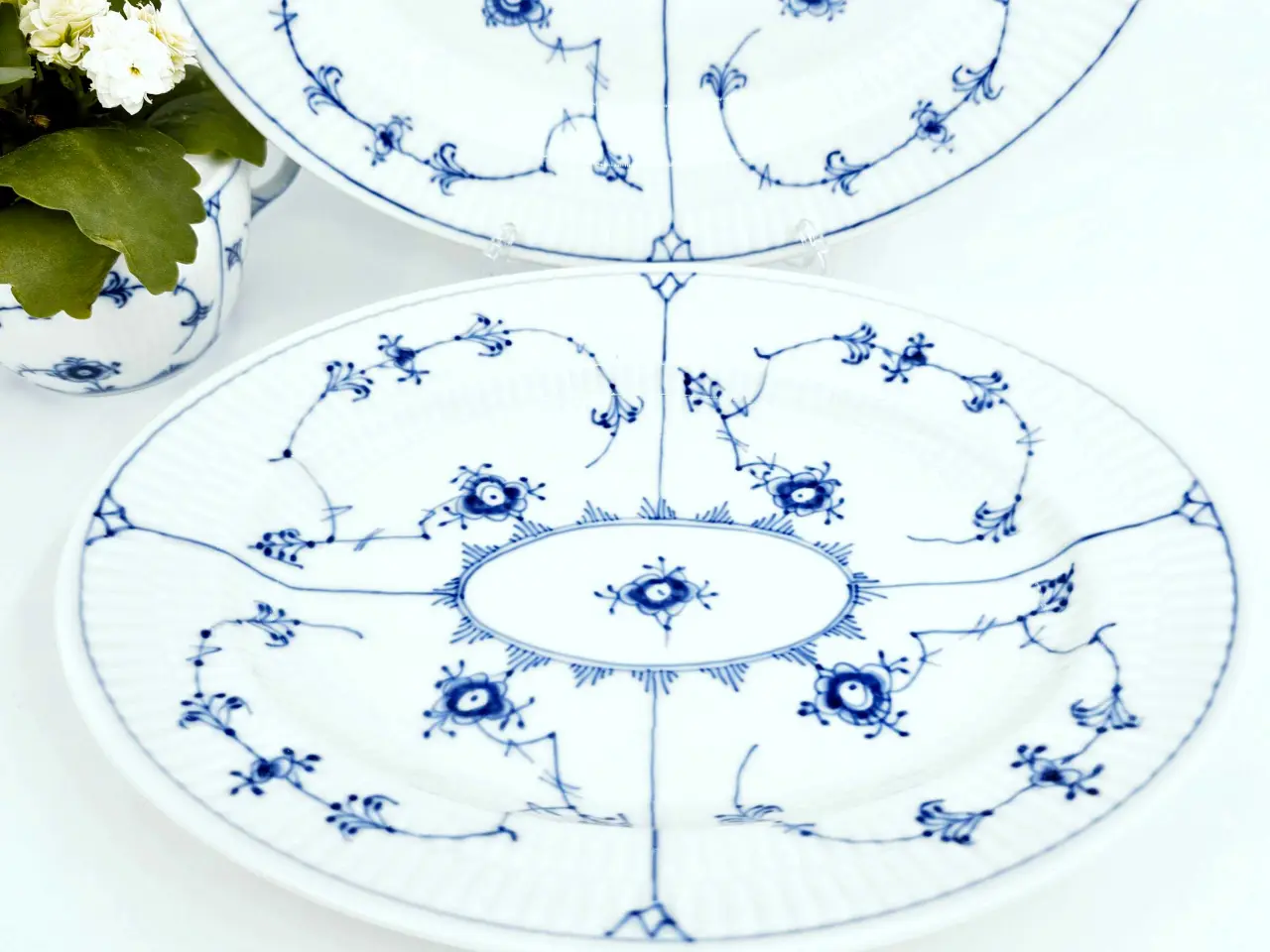Billede 3 - Musselmalet Oval Fad 1 sortering Porcelæn