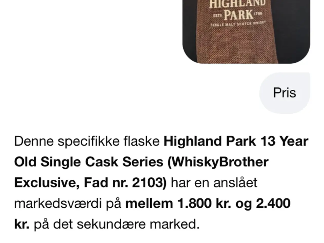 Billede 2 - Highland Park WhiskyBrother 13 Year Old