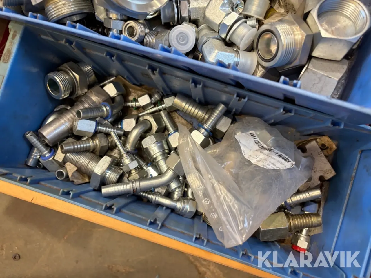 Billede 7 - Assorterede hydraulik fittings - cirka 30 kasser