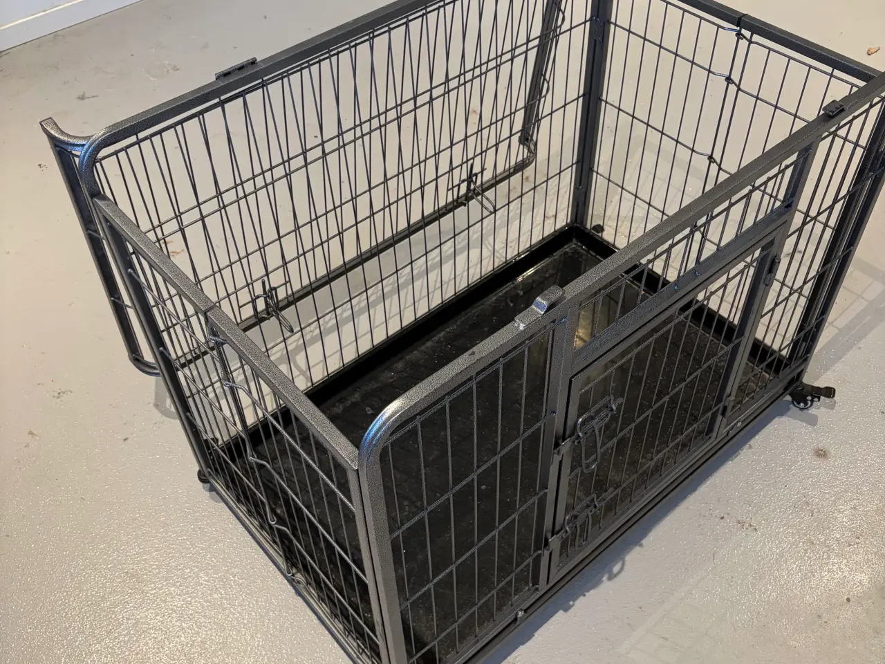 Billede 3 - MEDIUM - Kravlegård Til Hunden med Oplukkelig Top 