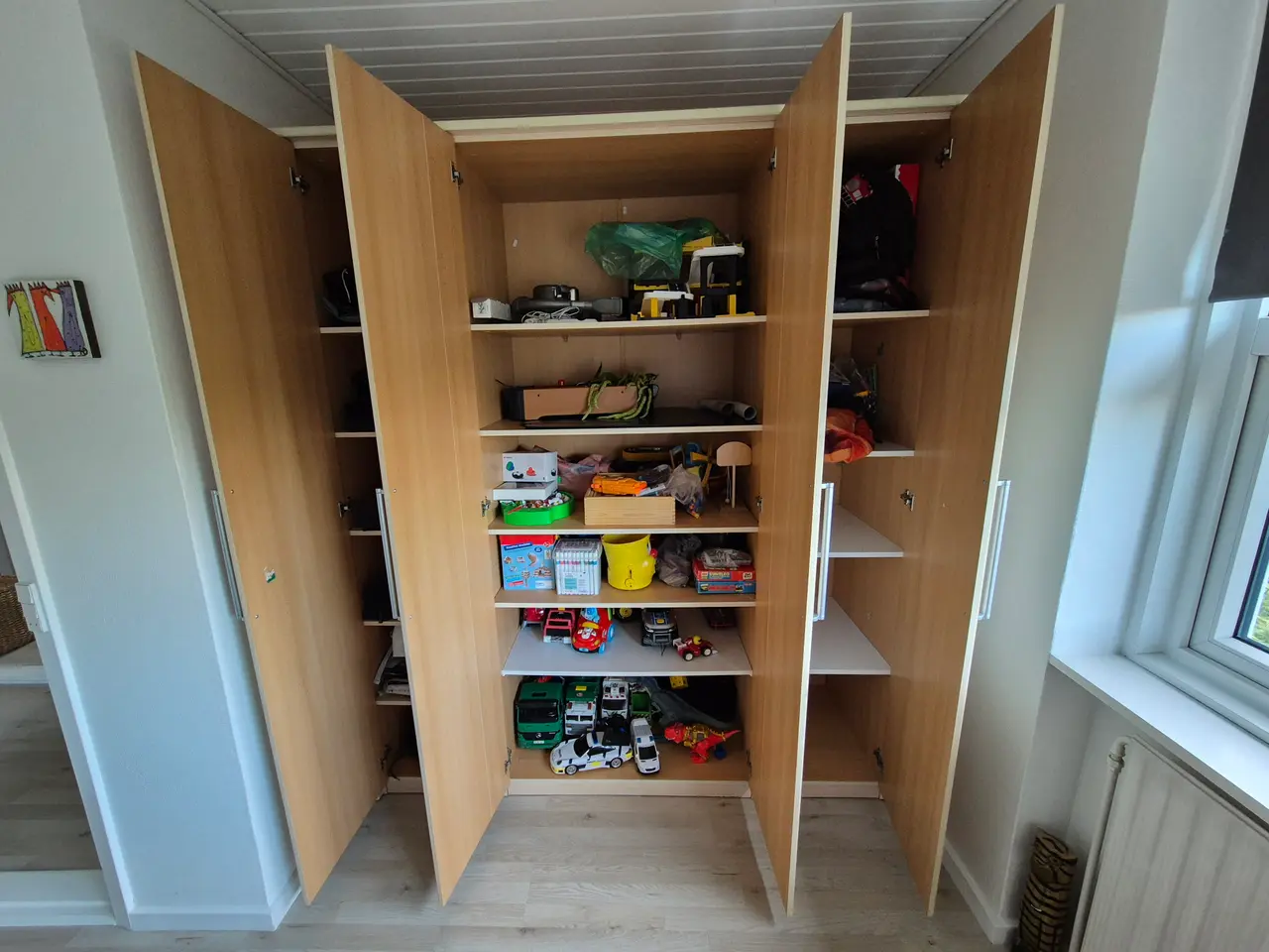 Billede 2 - Garderobeskab Mange Hylder, H 218: B 185