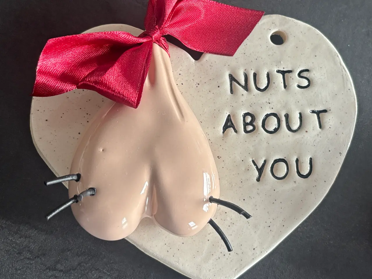 Billede 9 - Kugleskør med dig eller nuts about you hjerte 