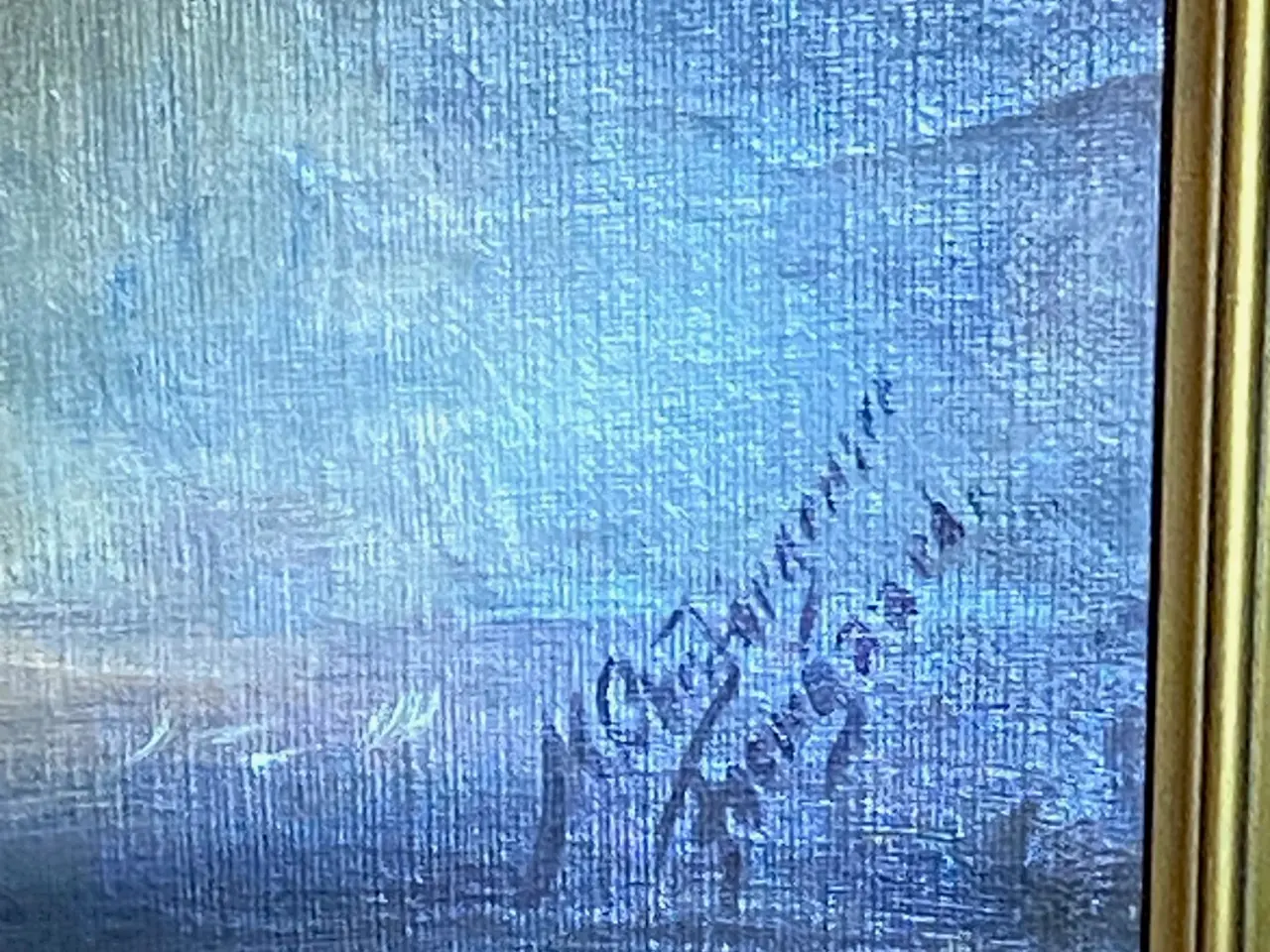 Billede 2 - Oliemaleri, M. Chr. Jørgensen, Foergard