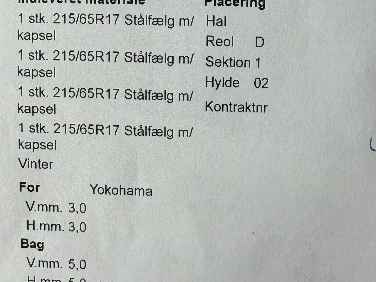 Billede 1 - Yokohama vinterdæk på stålfælg