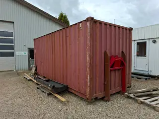 20 fods container med ramme til kroghejs