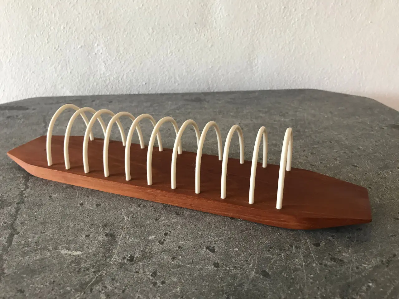 Billede 4 - Retro servietholder i teaktræ