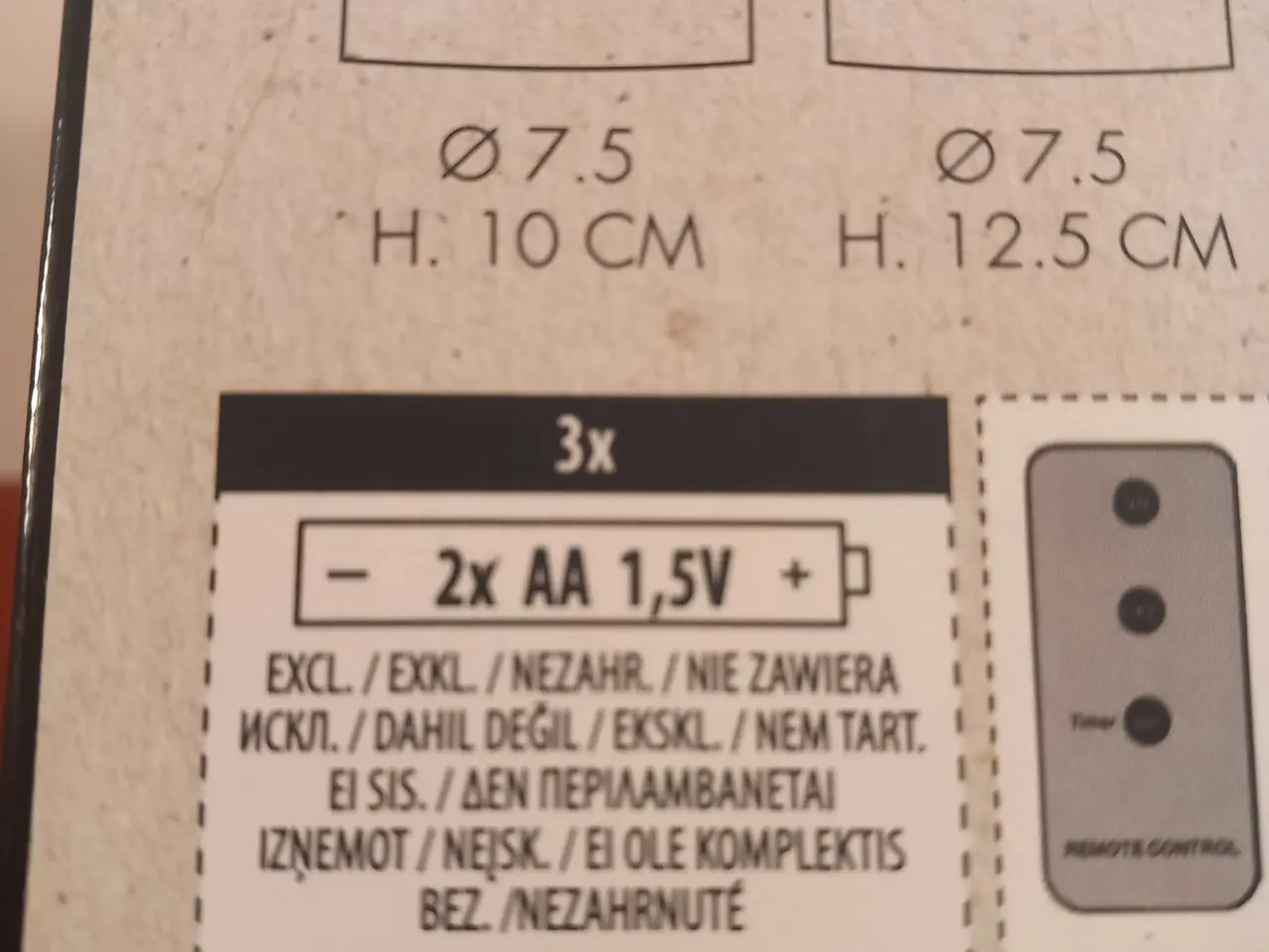 Billede 5 - Bordeauxrød led bloklys 