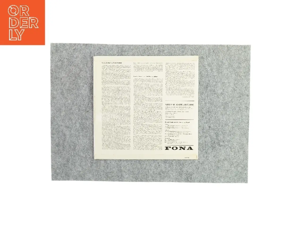 Billede 2 - Niels W. Gade (LP) fra Fona