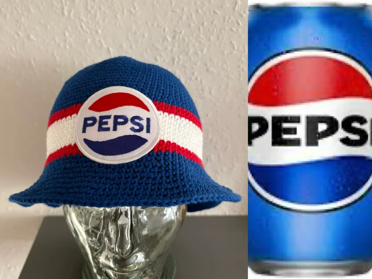 Billede 2 - Pepsi hæklet bøllehat