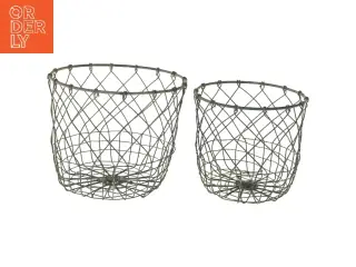 Trådkurve sæt af 2 (str. Ø 19 og 16 cm)