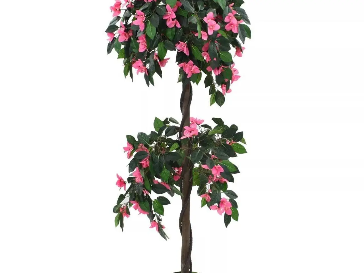 Billede 1 - Kunstig rhododendron med krukke 155 cm - grøn og pink