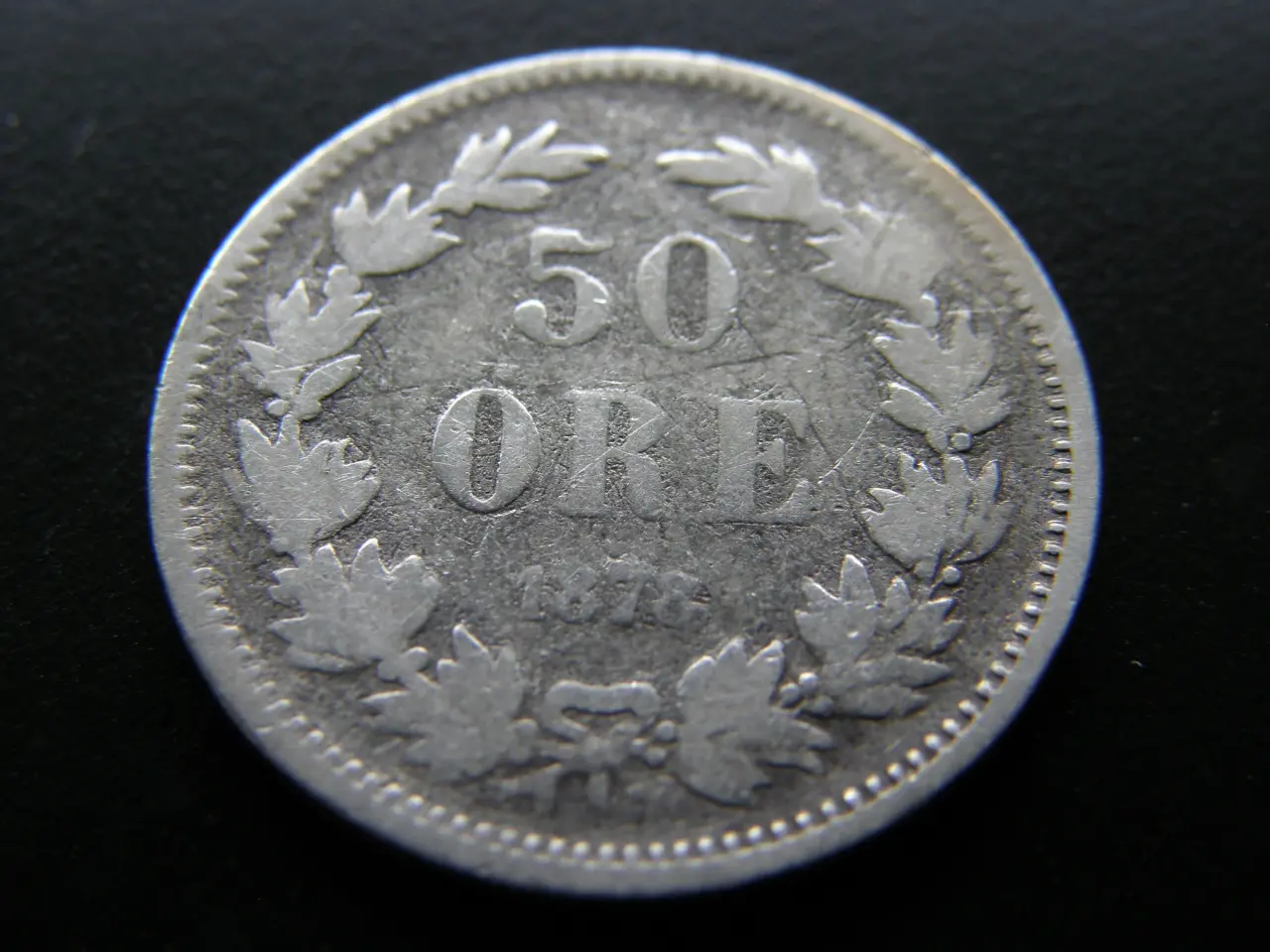 Billede 1 - Sverige 50 öre 1878 EB KM#740