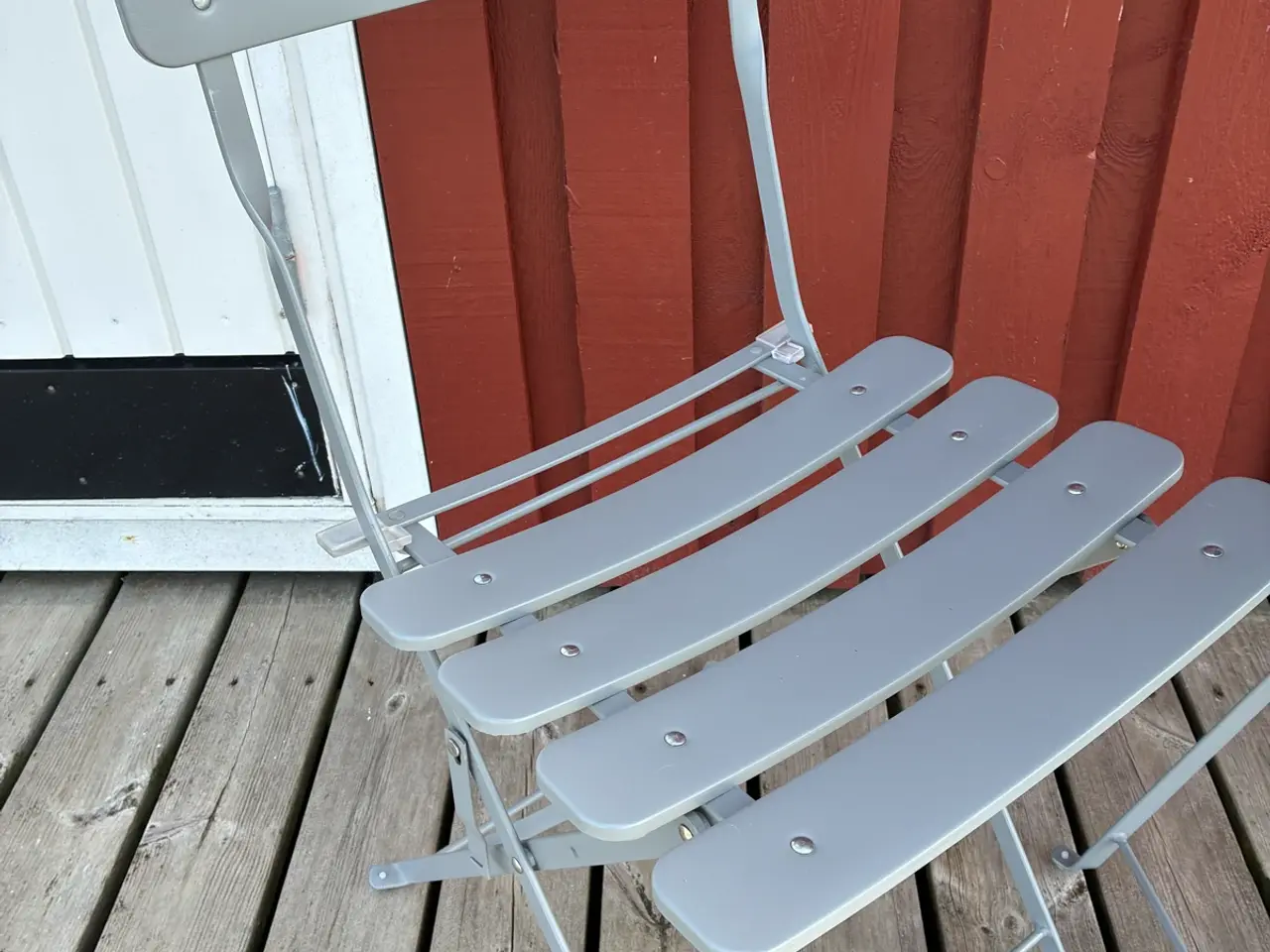 Billede 1 - 2 sæt havemøbler i gråt metal.