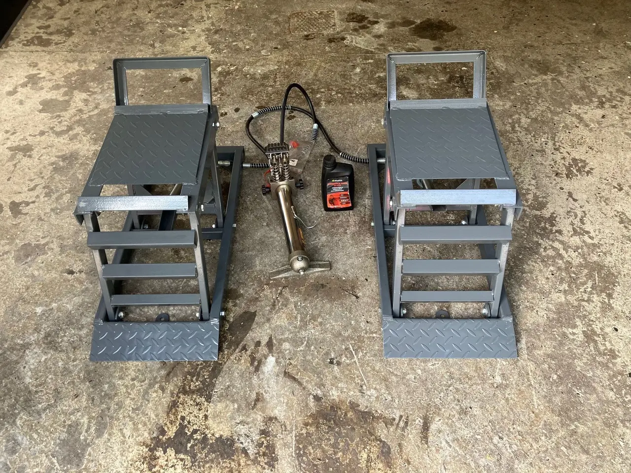 Billede 2 - Hydrauliske hjulramper/donkraft 1500 kg.
