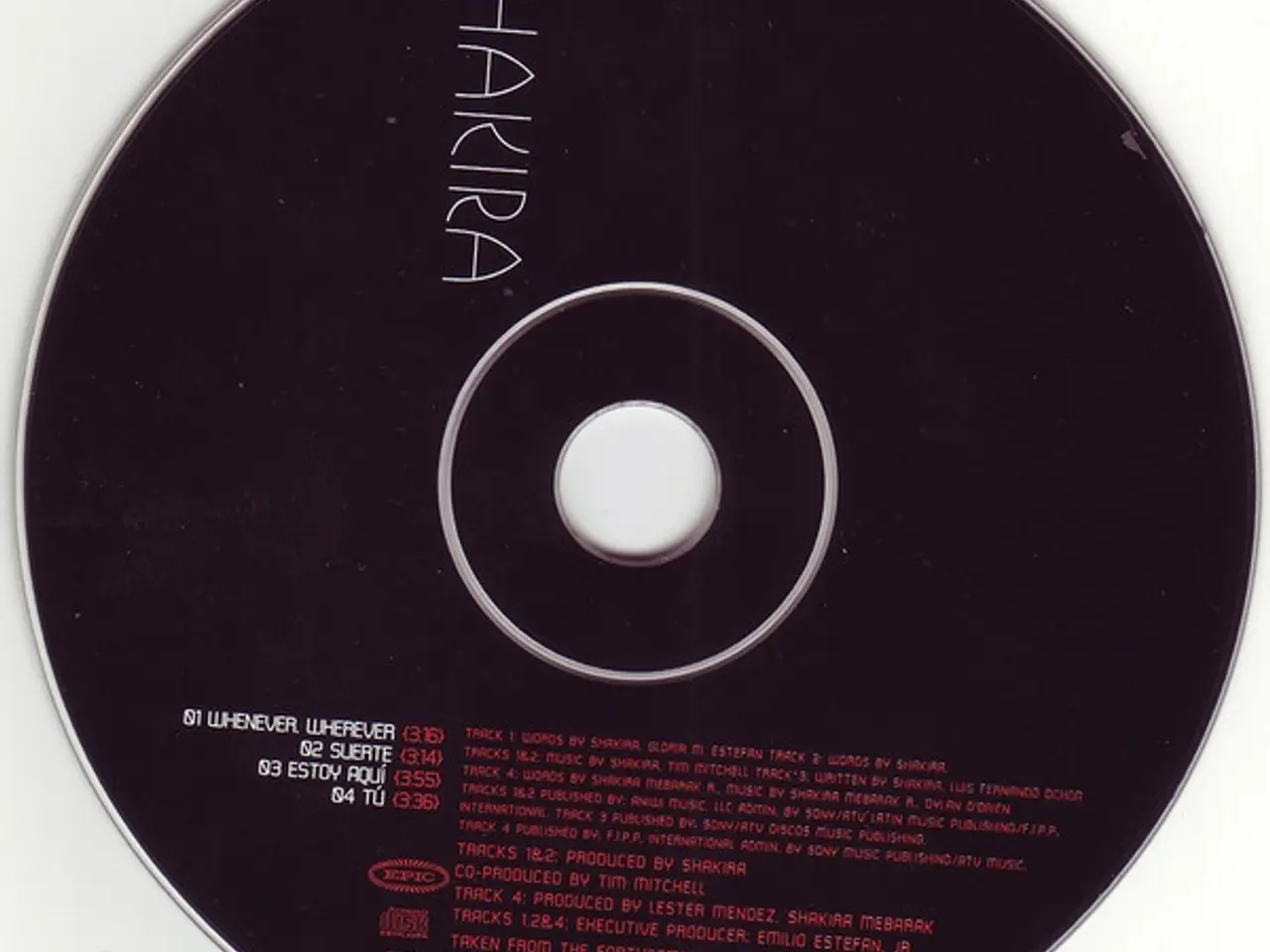Billede 4 - Shakira – Whenever, Wherever – CD