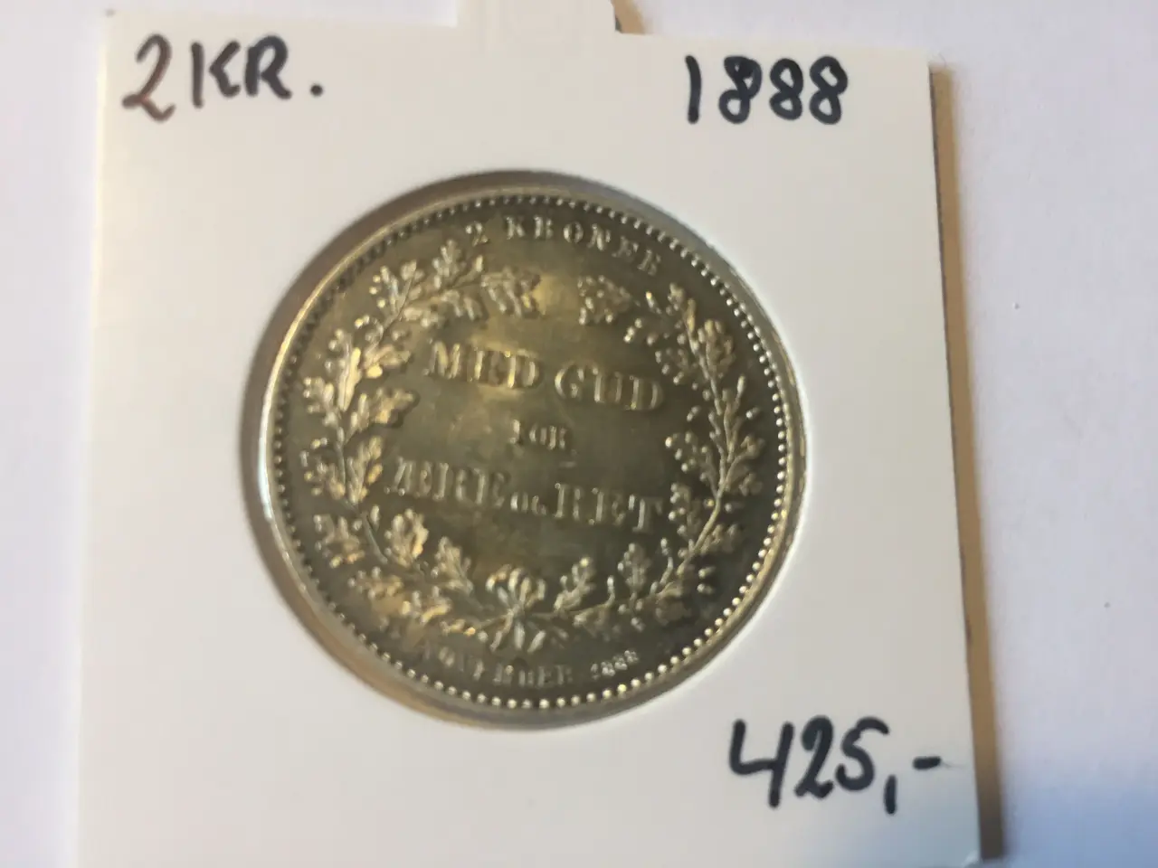 Billede 1 - 2 kr. 1888, Chr. IX 25-års Regeringsjubilæum