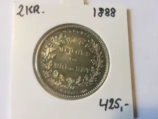 2 kr. 1888, Chr. IX 25-års Regeringsjubilæum