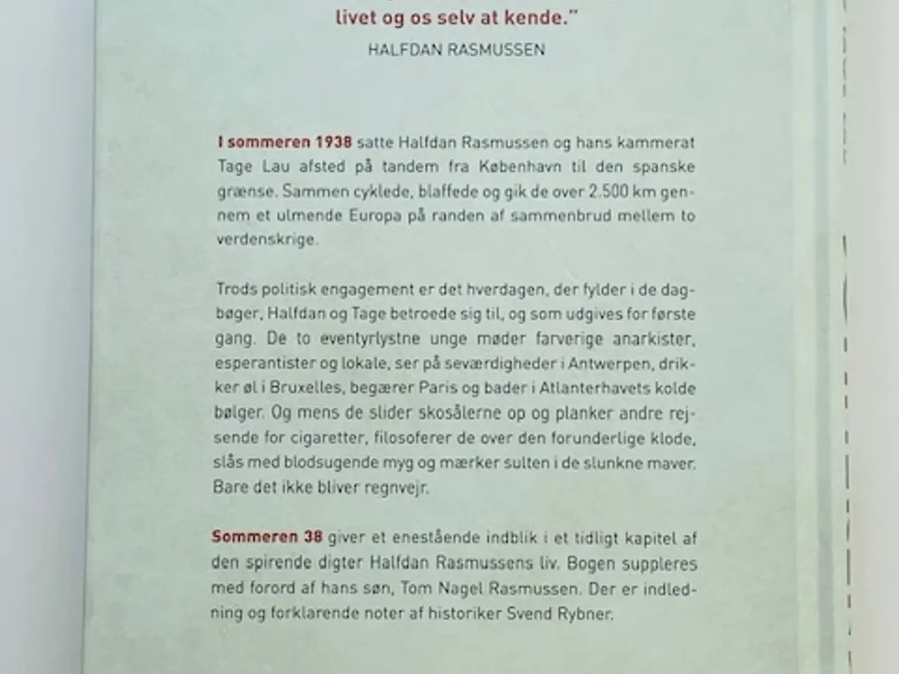 Billede 2 - Halfdan Rasmussen Sommeren 38