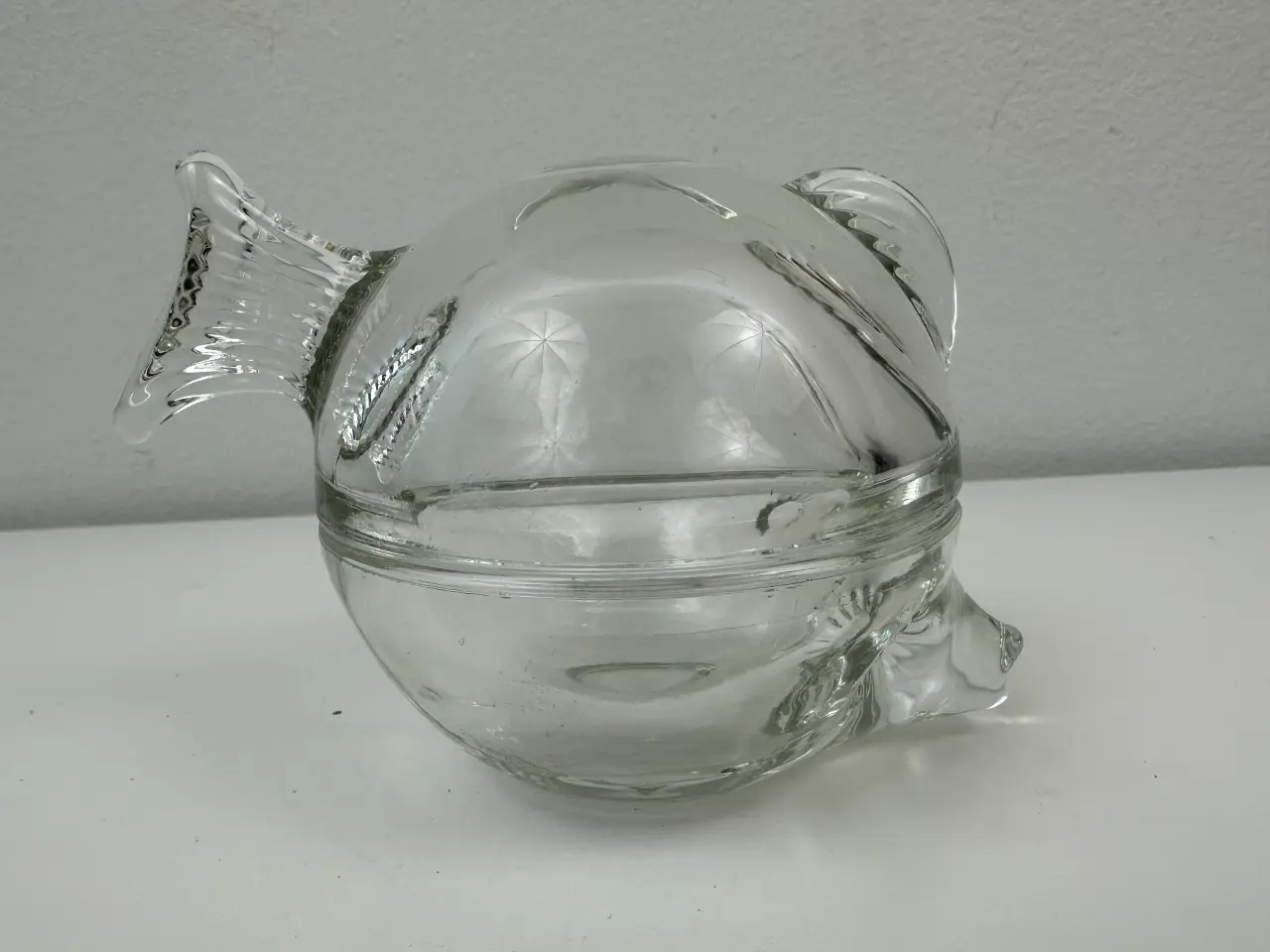 Billede 6 - Vintage glasskål/ fisk