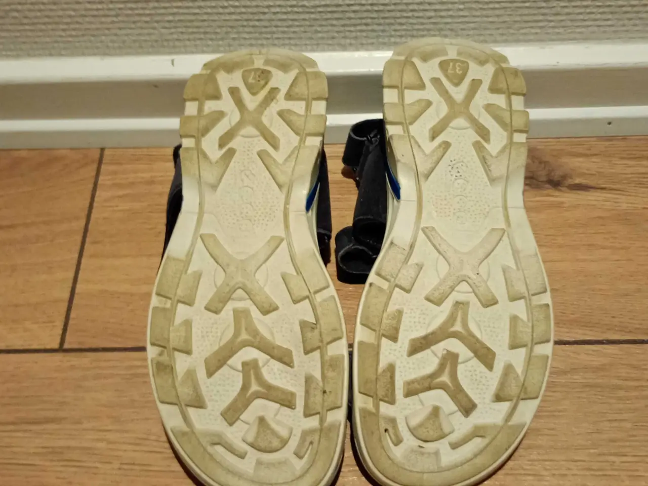 Billede 3 - Fine damesandaler, Ecco, blaa, skind, str. 37.
