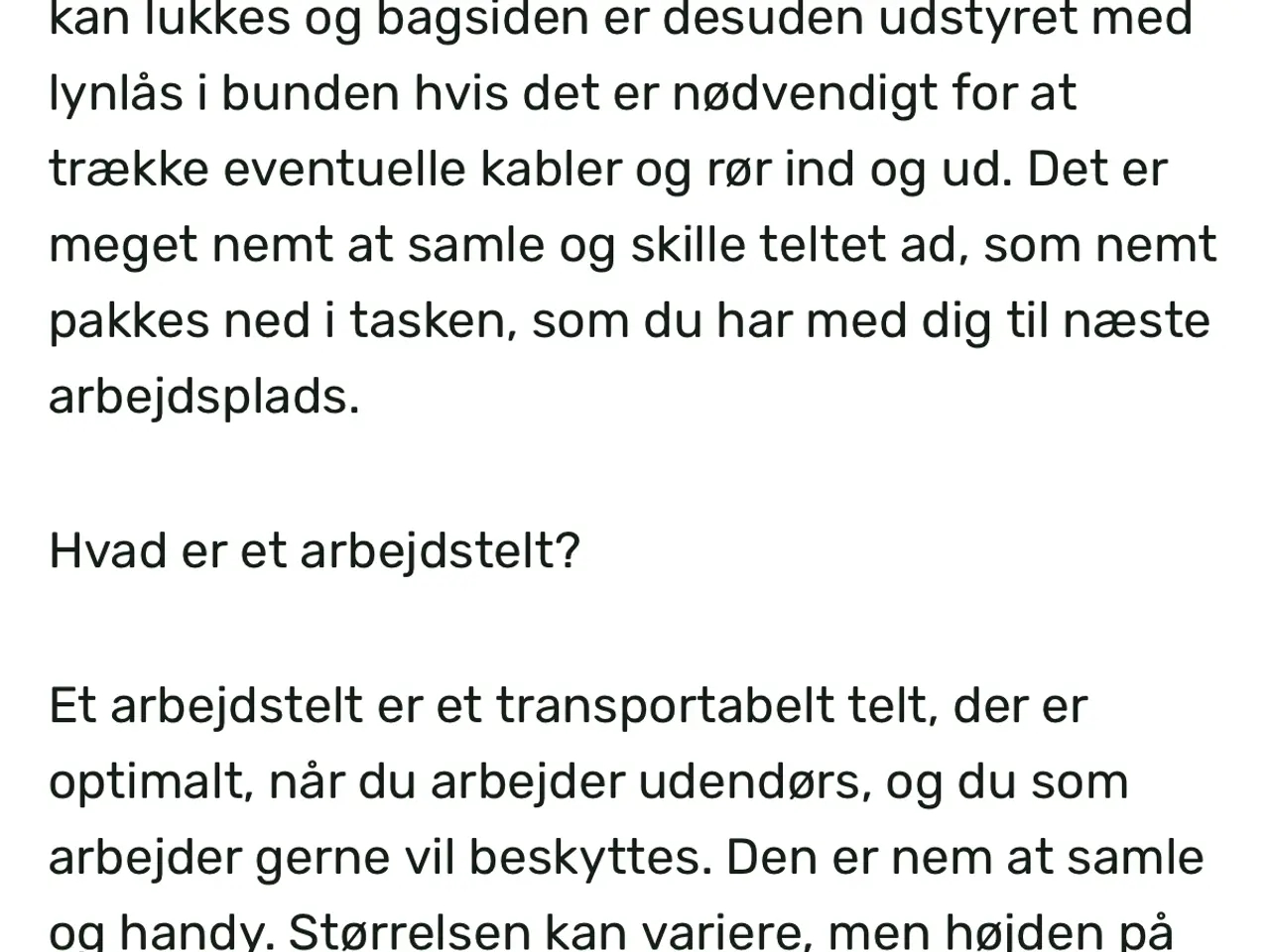 Billede 3 - Arbejdstelt service tekniker pop up telt