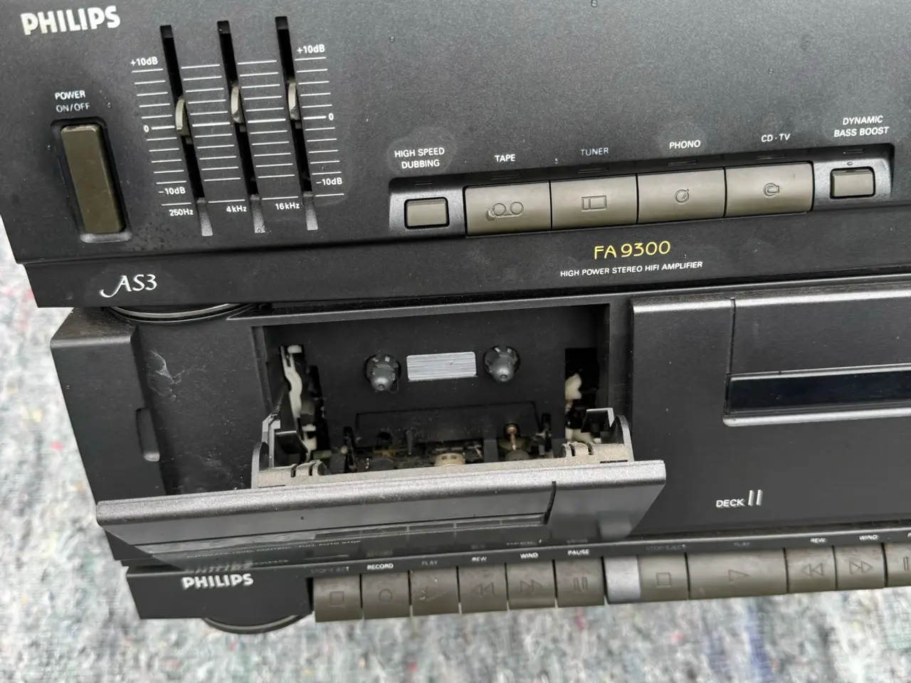 Billede 3 - Philips AS9300 HiFi-anlæg med pladespiller, tuner,