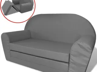 Udfoldelig børnesofastol lysegrå