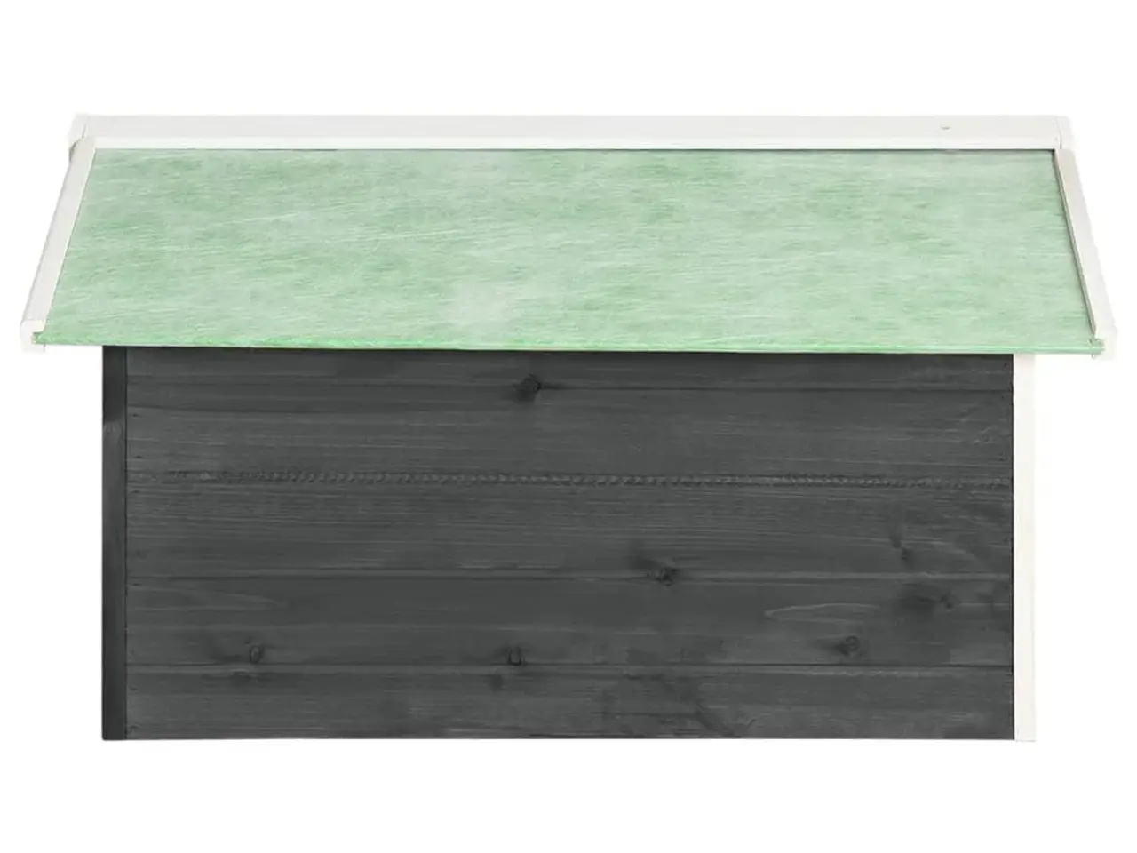 Billede 6 - Skur til robotplæneklipper 72×87×50 cm - fyrretræ, grå/hvid