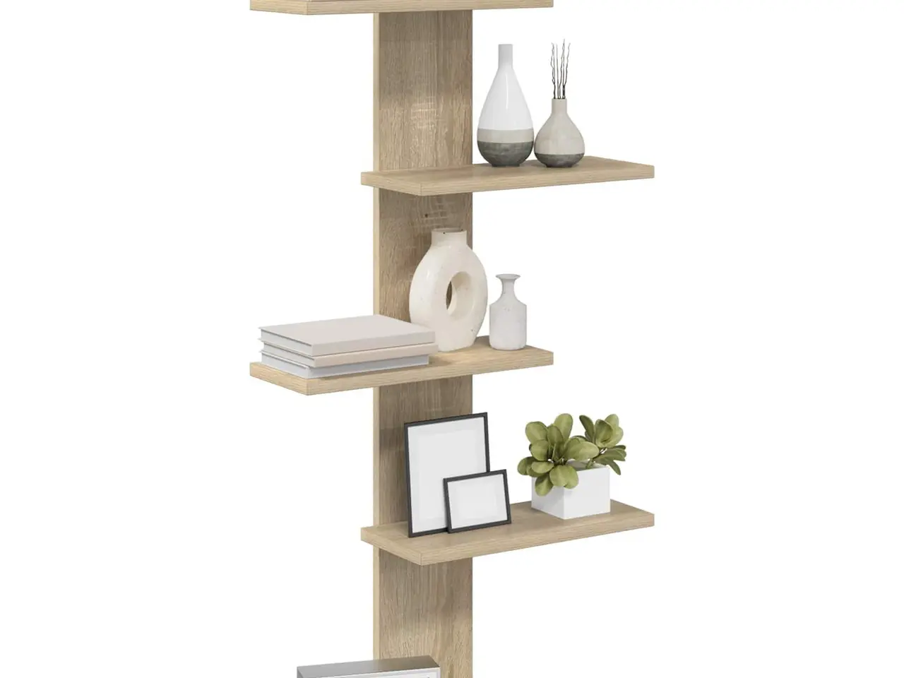 Billede 3 - Væghængt flydende hylde i sonoma-eg 48,5 x 15 x 101 cm