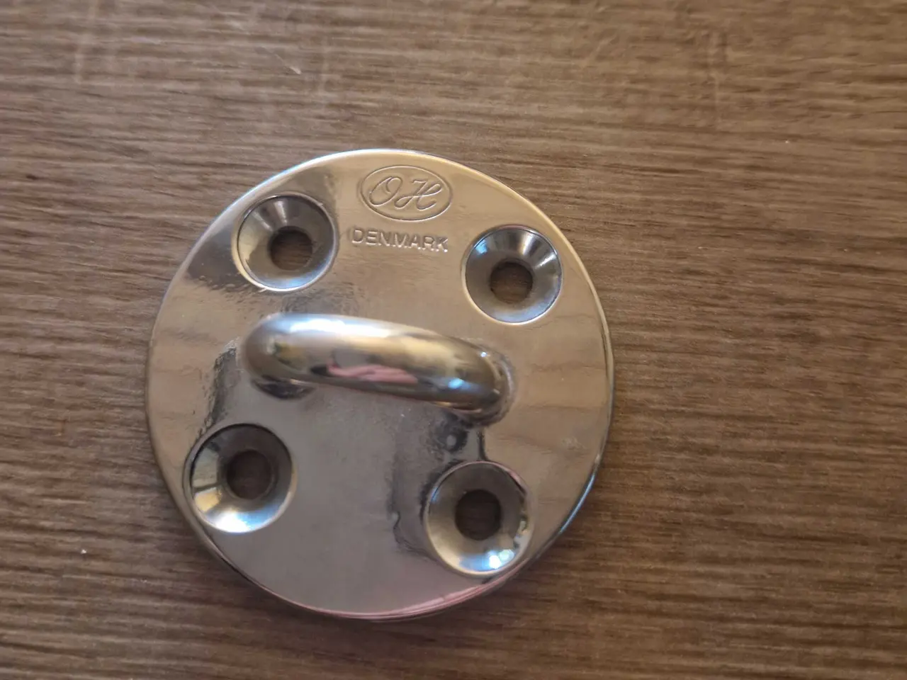 Billede 1 - Plader m/bøjle/pad eyes i rf stål 50, 60og 75 mm 