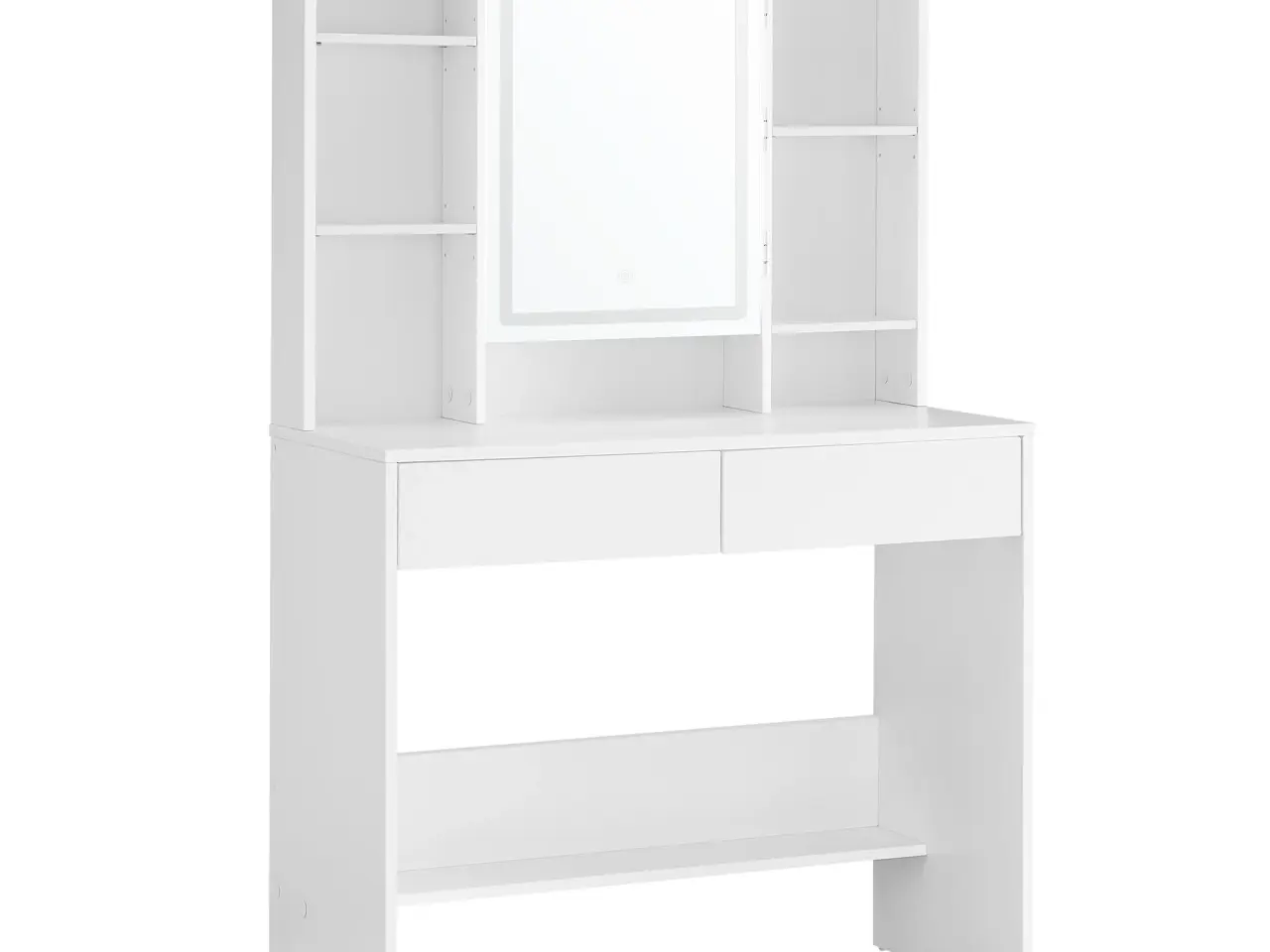 Billede 4 - Sminkebord med LED-spejl - hvid
