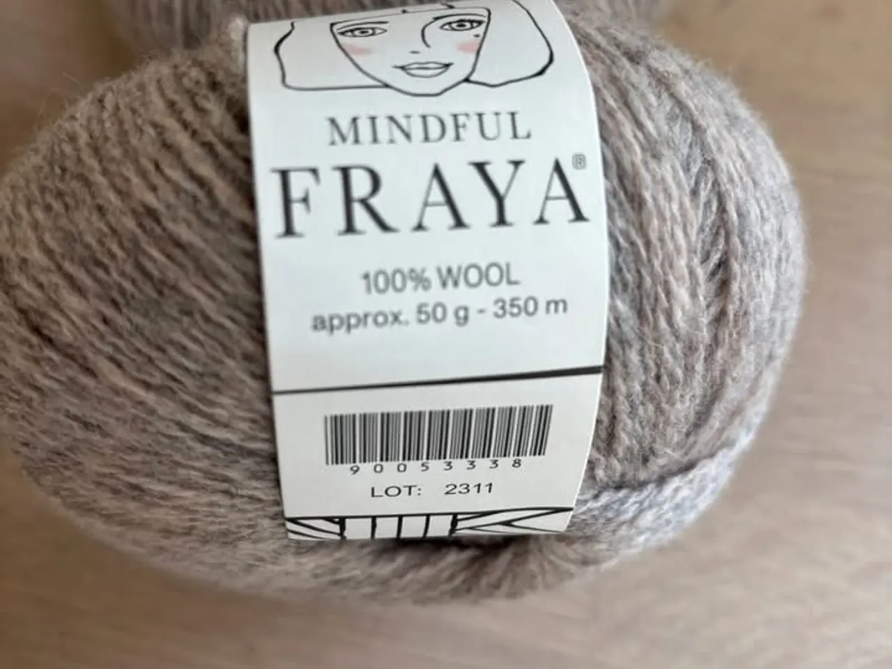 Billede 3 - Fraya Mindful garn 100% uld beige