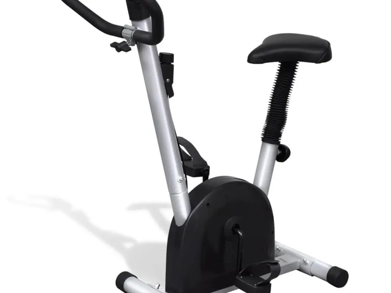 Billede 4 - Kompakt motionscykel med justerbart sæde - sort/sølv