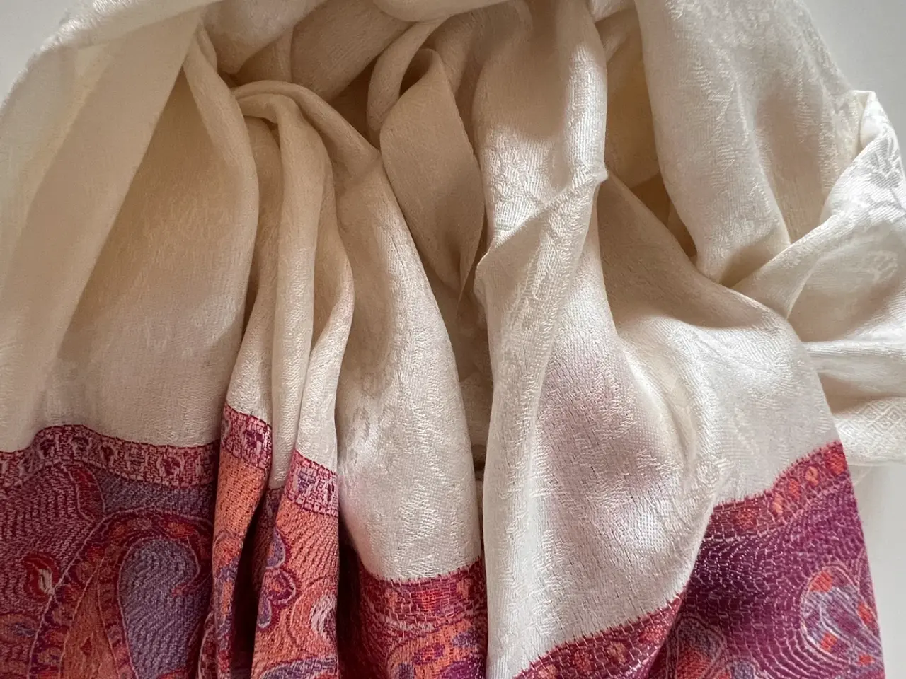 Billede 5 - Eksklusivt 100% Ren Pashmina Sjal – Håndvævet Luks