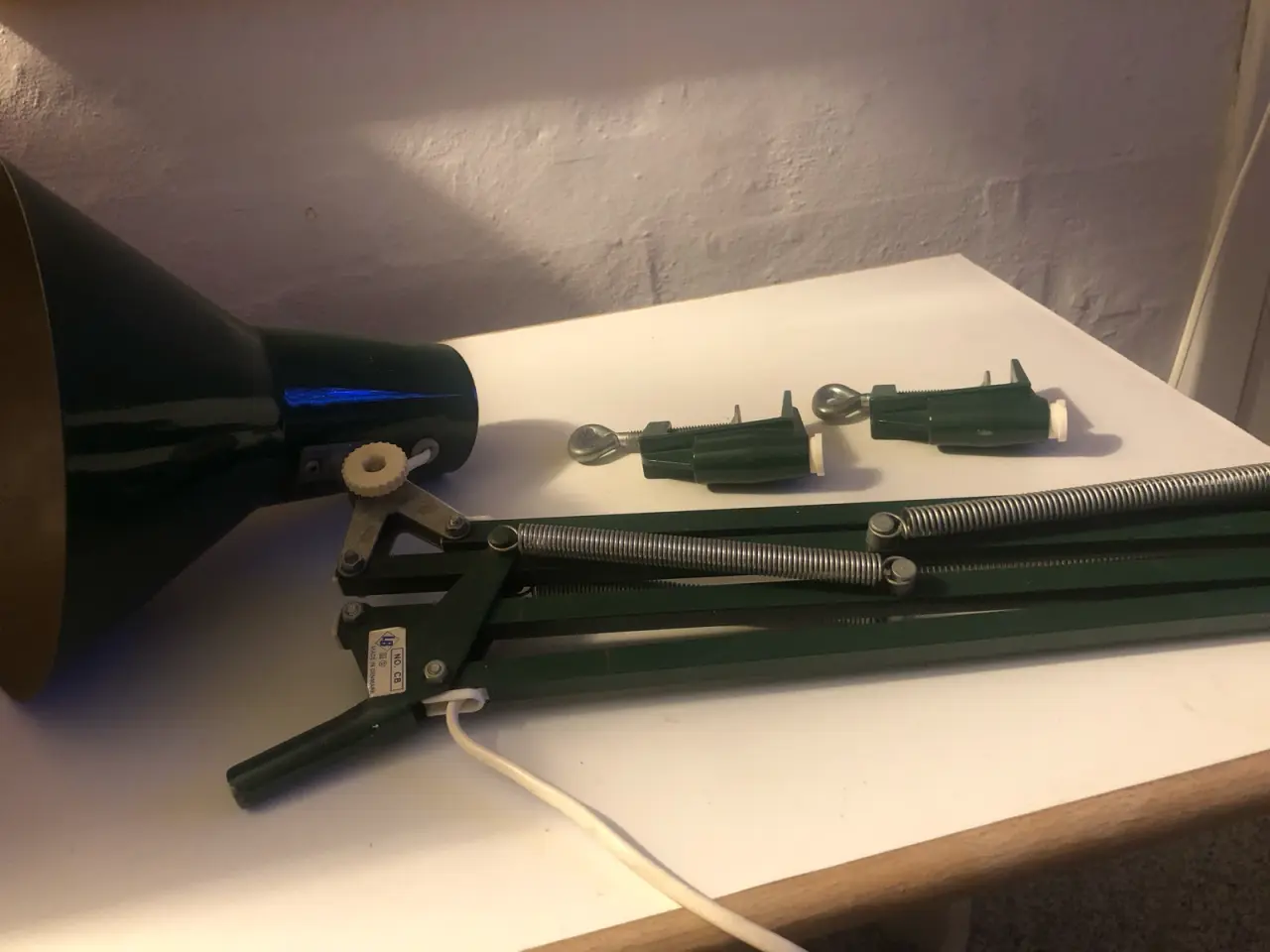 Billede 1 - 2 grønne arkitekt lamper mrk. LB dansk design