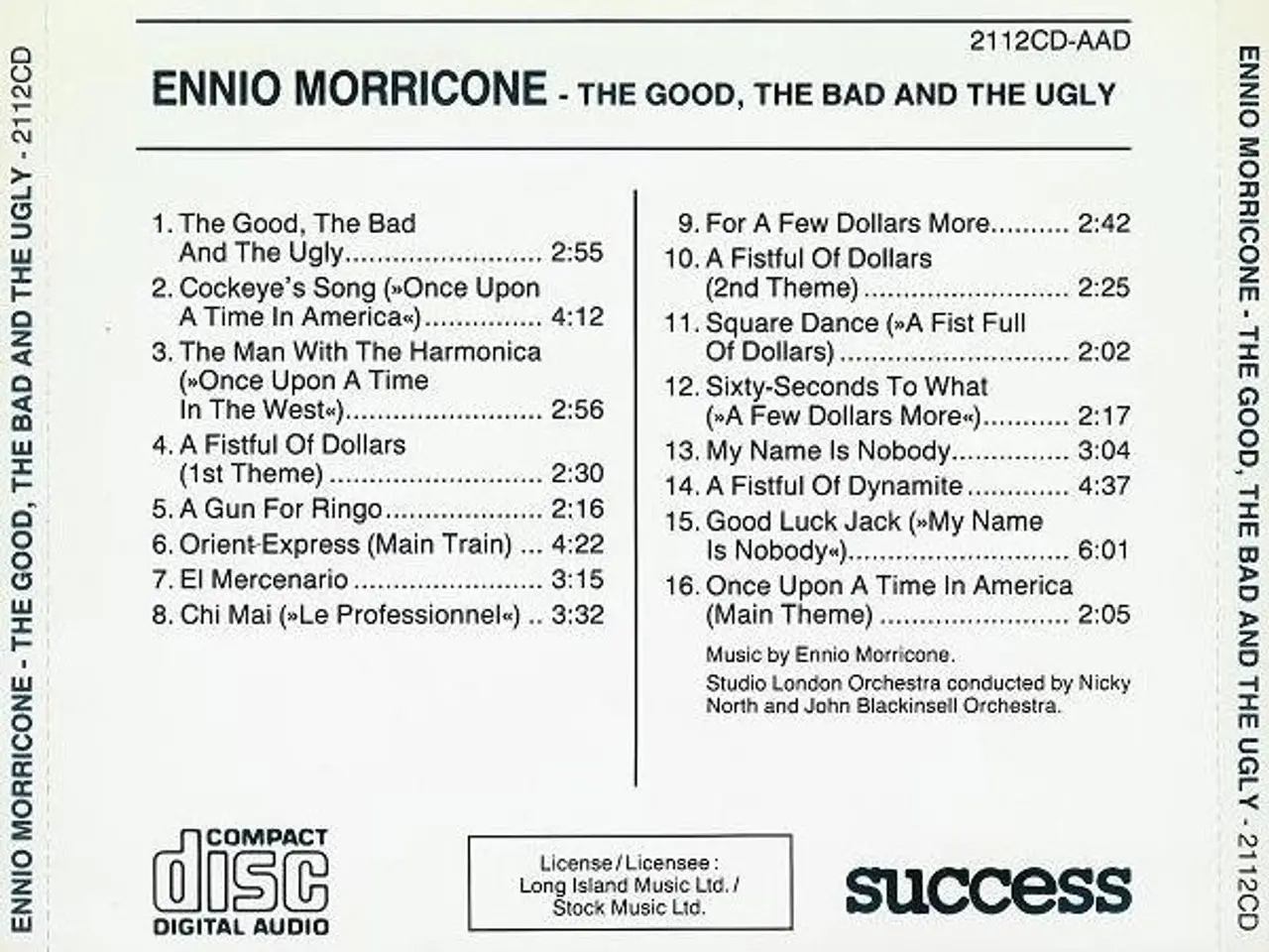 Billede 2 - Ennio Morricone – The Good, The Bad And The… – CD